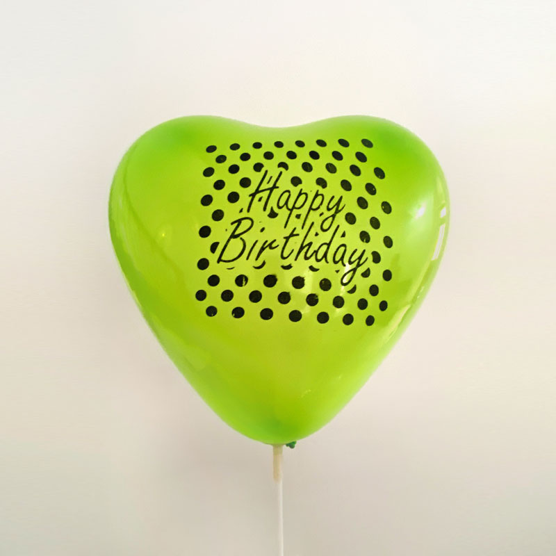 Heart Shape Happy Birthday 10 PCS