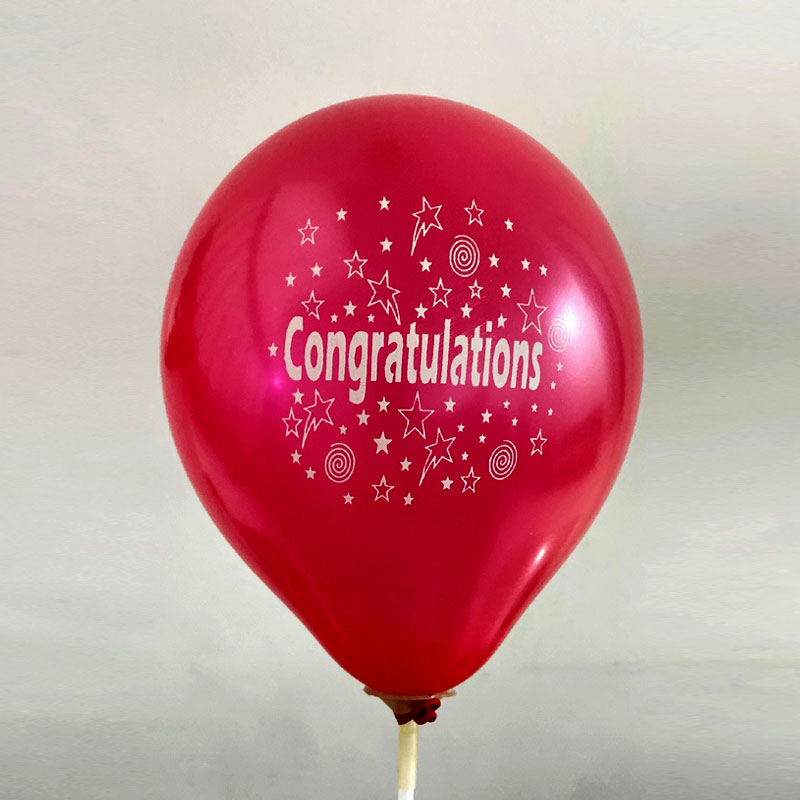 9" Congratulation 10 PCS