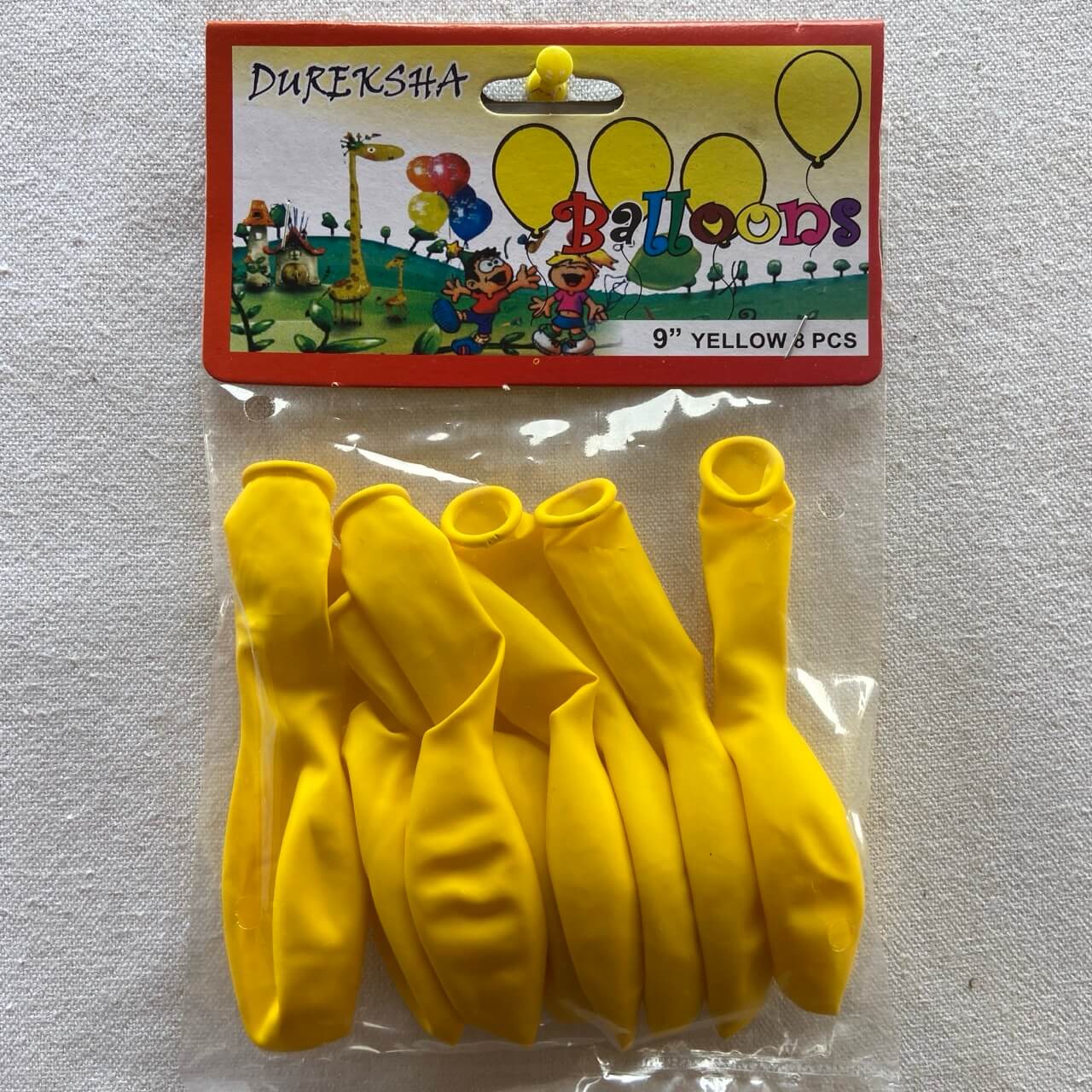 9" Yellow 8 PCS