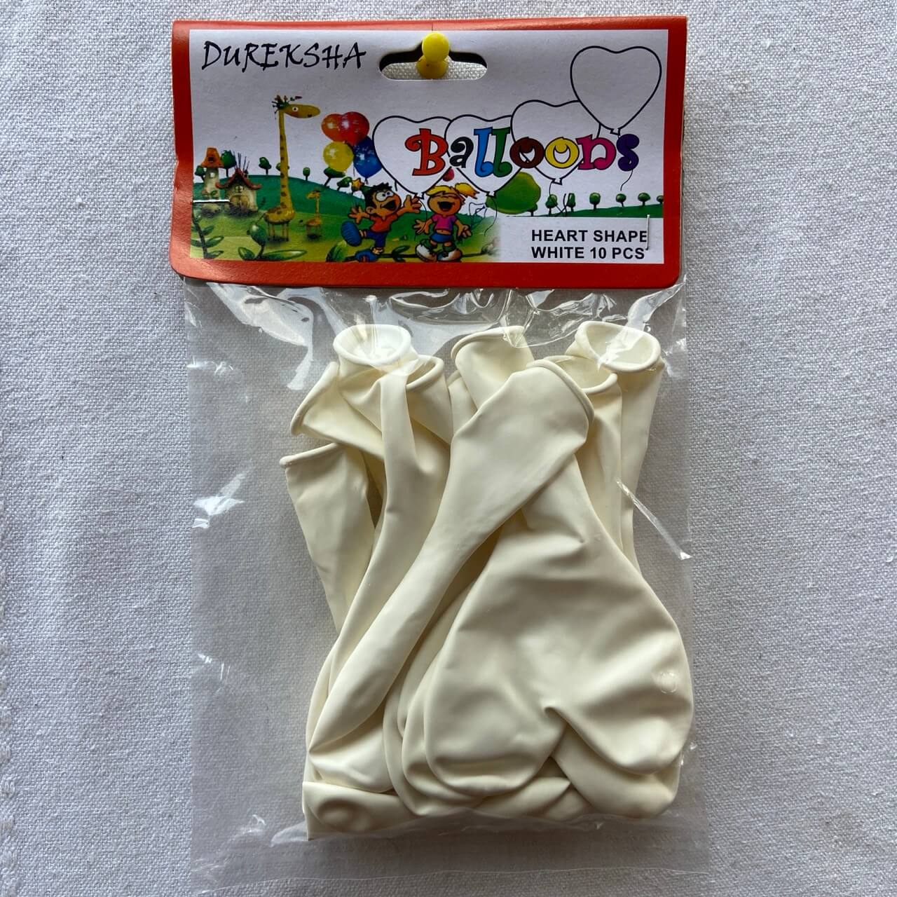 Heart Shape White 10 PCS