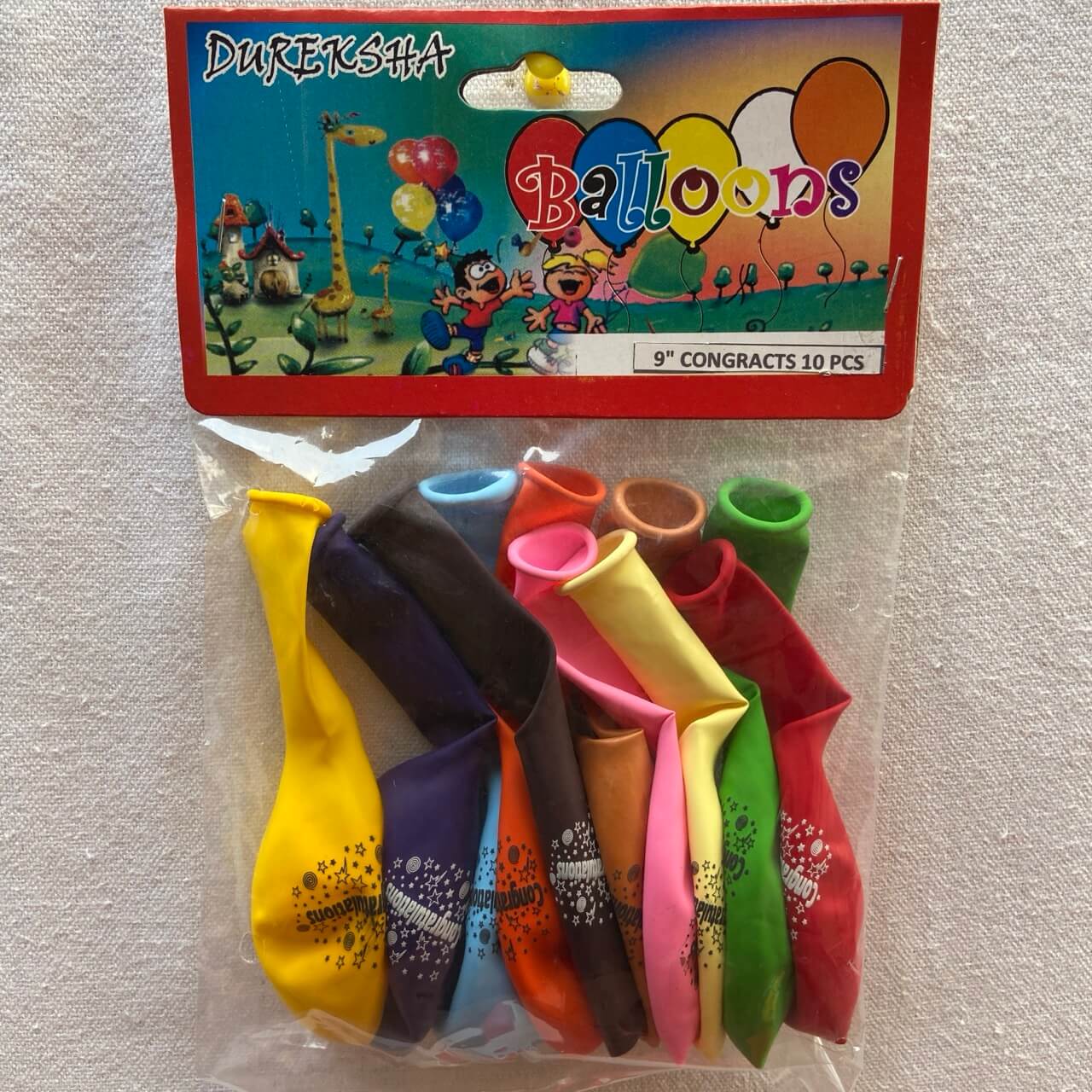 9" Congratulation 10 PCS