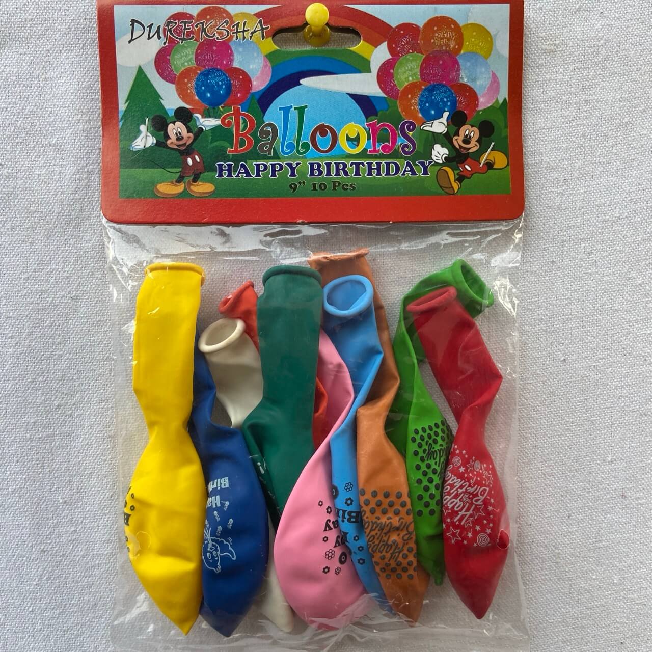 9" Happy Birthday 10 PCS